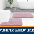 OLANLY Bathroom Runner Rugs 45x27, Extra Soft Absorbent Chenille Bath Rugs - Image 7