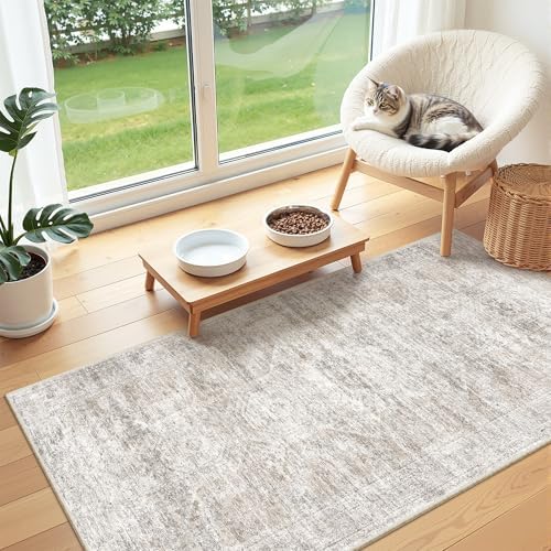 2x4 Rug Runners for Hallways Non Slip,Taupe - Image 5