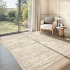 4x6 Area Rug for Entryway,Washable Kitchen Rug,Beige by Restydon