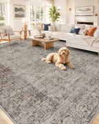 OLANLY 8x10 Washable Area Rug, Soft Non Slip Carpet for Bedroom Living Room by OLANLY