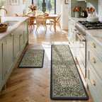 Collive Kitchen Rugs Sets of 2 Padded Kitchen Mats for Floor 20 x71+20"x32" by Collive