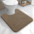 OLANLY Toilet Rugs U-Shaped 20x20, Soft Absorbent Chenille Contour Rugs by OLANLY