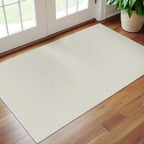 EARTHALL Washable Entryway Rug, Non Slip Area Rug, 3x5 Ft, Cream/Grayish - Image 5