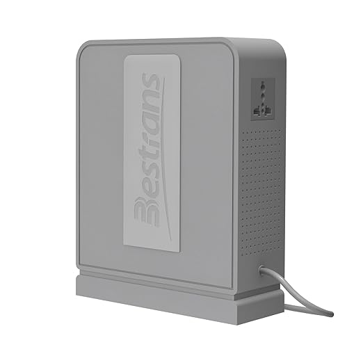 BESTRANS 3000W Step Up Transformer 110v to 220v Converter, Heavy Duty Voltage Converter 110v-120v to 220v-240v with Dual Outlets, Overload Protection & Ultra-Quiet for Home Appliances, Light Grey