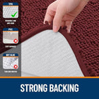 OLANLY Bathroom Runner Rugs 40x24, Extra Soft Absorbent Chenille Bath Rugs - Image 6