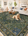 OLANLY 8x10 Washable Area Rug, Soft Non Slip Carpet for Bedroom Living Room by OLANLY
