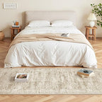 2x6 Runner Rug Non Slip,Washable Hallway Runner Rug,Brown - Image 5