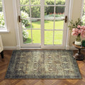 2x3 Area Rugs for Livingroom Entryway Bathroom, Washable Kitchen Mats,Brown by Lofus