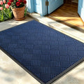 Front Door Mat, Heavy Duty Non-Slip Doormat 47.5"x35.5", Navy by WELDUN%E2%80%94IdealChoiceforHome