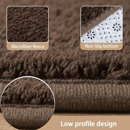 AROGAN 2x6 Runner Rug for Hallway, Long Runner Rugs Non Slip, Coffee - Image 6