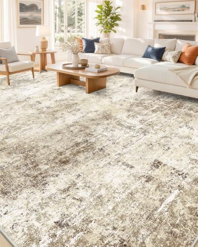 OLANLY 8x10 Washable Area Rug, Soft Non Slip Carpet for Bedroom Living Room by OLANLY