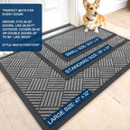 OLANLY Front Door Mat Outside Entrance 35x23, Waterproof Heavy-Duty Doormat - Image 2