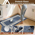 COSY HOMEER Kitchen Rugs Sets of 2 Non-Slip Washable,24"x35"+24"x60" - Image 5