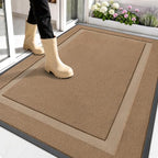 OLANLY Front Door Mat Outside 59x34, All-Season Heavy-Duty Rubber Doormat by OLANLY