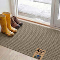 GORILLA GRIP® HydroABSORB Door Mat for Indoor Outdoor Use, 47x35 Beige by GorillaGrip