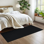 EARTHALL Washable Runner Rug, Non Slip Hall Runner, 2x6 Ft, Black Heather - Image 6