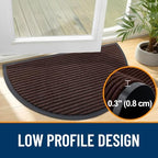 OLANLY Half Circle Front Door Mat 33x21, Waterproof Heavy-Duty Doormat - Image 4