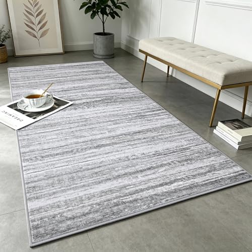 Chicrug 2x4 Grey Small Washable Entryway Runner Rug for Hallway Kitchen by ChicrugHomeDecor