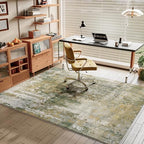 Entryway Rug 3x5 Green Door Mat Indoor Entrance 36x60, Washable Small Throw Rugs for Kitchen Floor, Entry, Front Door, Bedroom Bedside, Non-Slip Low Pile Stain & Fade Resistant, Sage Green - Image 4