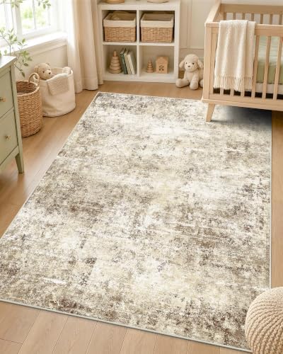 OLANLY 3x4 Washable Accent Rug, Soft Non Slip Carpet for Entryway Bedside by OLANLY