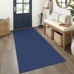 EARTHALL Washable Runner Rug, Non Slip Foyer Runner, 3x6 Ft, Heathered Blue by Unknown