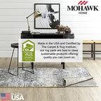 Mohawk Home Non Slip Rug Pad 8' Round - 1/2" Thick Felt + Latex Rubber Gripper - Dual Surface Cushion for Hardwood, Carpet, Tile Floors, Made in USA - Image 4