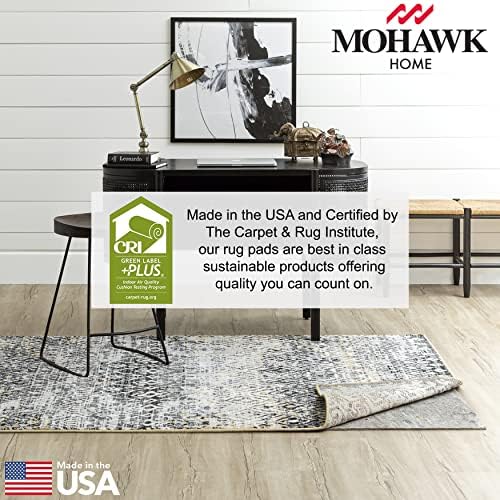Mohawk Home Non Slip Rug Pad 2' x 6' - 1/2" Thick Felt + Latex Rubber Gripper - Dual Surface Cushion for Hardwood, Carpet, Tile Floors, Made in USA - Image 4