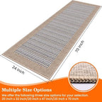 StepRite Kitchen Rugs, Kitchen Mats for Floor, 70"x24" Non-Slip Machine-Washable Kitchen Throw Rug, Absorbent Runner Rugs Office, Sink Standing Desk Mat, Decor Carpet, Khaki - Image 2