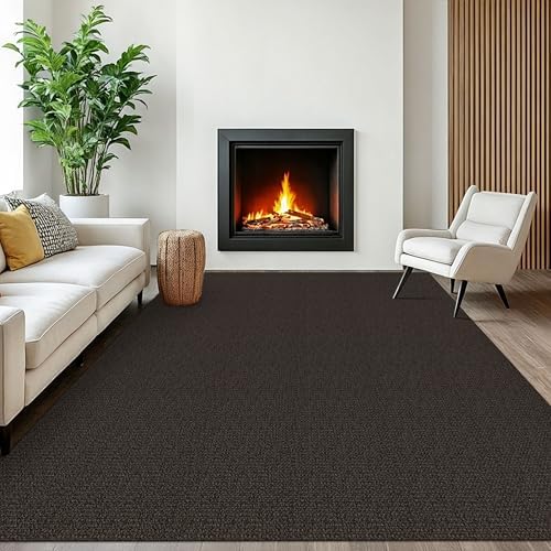 EARTHALL Washable Area Rug, Non Slip Living Room Rug, 6x9 Ft, Taupe/Coffee by Unknown