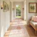 RELEANY Washable Area Rug, Runner 2'x7', Pink/Light Pink/Colorful by RELEANY