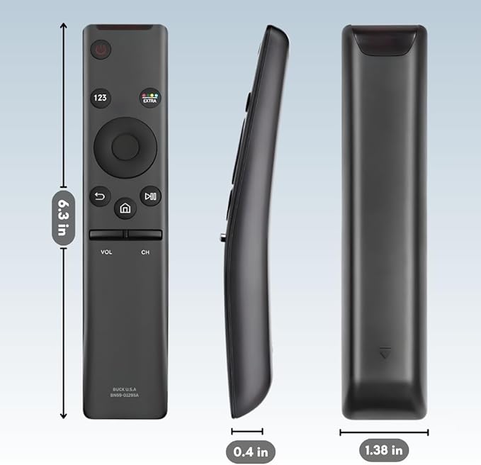 2 Pack BN59-01295A Samsung TV Remote Control Replacement for Smart TV - Easy Setup, Durable Design, Universal Infrared Remote - Works with Samsung Smart, QLED, UHD, 4K, Curved, LED, LCD, & HDTV Models