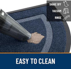 OLANLY Half Circle Front Door Mat Outside 71x47 All-Season Rubber Doormat - Image 6