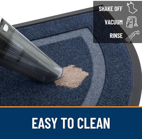 OLANLY Half Circle Front Door Mat Outside 71x23 All-Season Rubber Doormat - Image 6