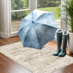 2x3 Rug Non Slip, Small Washable Entryway Rug,Brown - Image 5