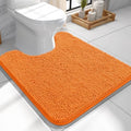 OLANLY Toilet Rugs U-Shaped 24x24, Soft Absorbent Chenille Contour Rugs by OLANLY