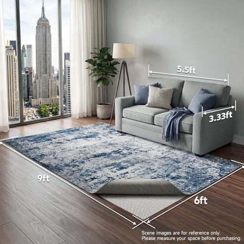 Veken 6x9 Ft Rug Pad Gripper for Hardwood Floors, Non Slip Rug Pads for Area Rugs, Thick Rug Grippers for Tile Floors, Under Carpet Mat, with More Than 99 Pieces Anti-Slip Solid Square Pattern - Image 6
