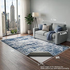 Veken 6x9 Ft Rug Pad Gripper for Hardwood Floors, Non Slip Rug Pads for Area Rugs, Thick Rug Grippers for Tile Floors, Under Carpet Mat, with More Than 99 Pieces Anti-Slip Solid Square Pattern - Image 6