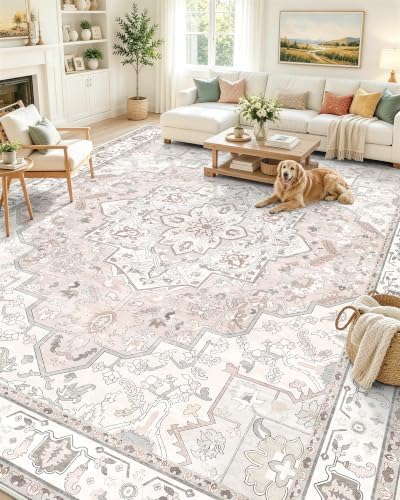 OLANLY 10x12 Washable Area Rug, Soft Non Slip Carpet for Living Room by OLANLY