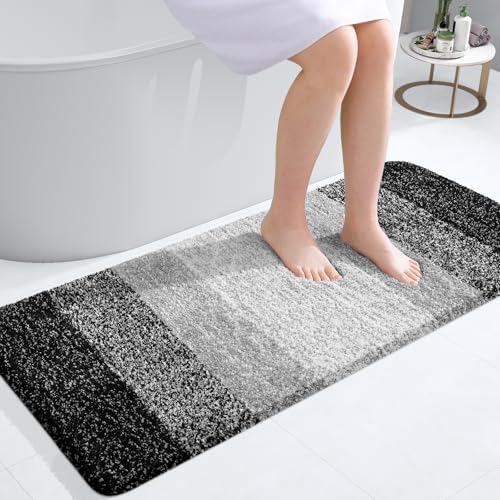 OLANLY Bathroom Runner Rug 44x20, Extra Soft Absorbent Microfiber Bath Rugs by OLANLY