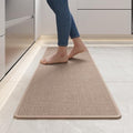 YDKGL Kitchen Rugs Kitchen Mats for Floor Non Slip Washable Brown 17"x47" by YDKGL