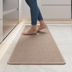 YDKGL Kitchen Rugs Kitchen Mats for Floor Non Slip Washable Brown 17"x47" by YDKGL