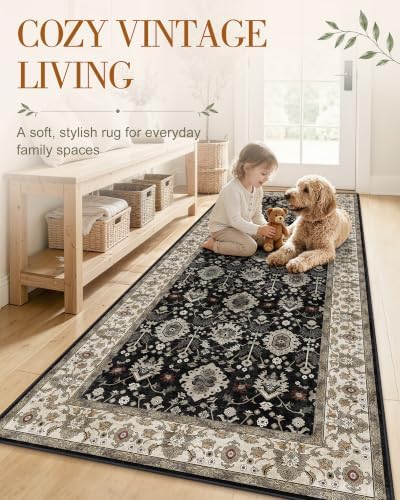 OLANLY 2'6"x14' Washable Runner Rug, Non Slip Carpet for Hallway Kitchen - Image 3