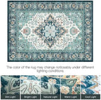 Lofus 9x12 Area Rugs for Living Room, Soft Boho Carpet Floral Green Beigee - Image 6