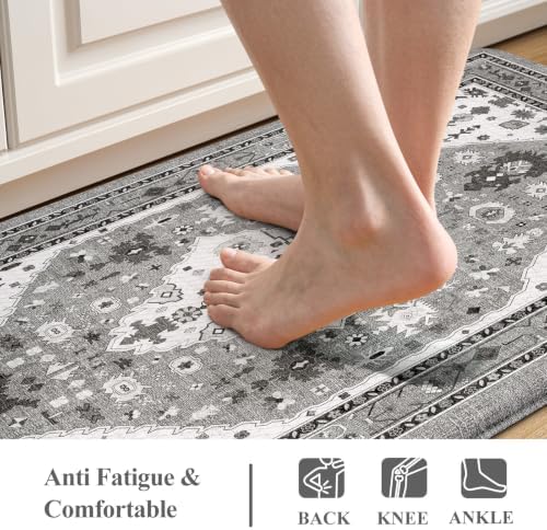 Collive Kitchen Rugs Sets of 2, Kitchen Floor Mats Cushioned Anti Fatigue - Image 3