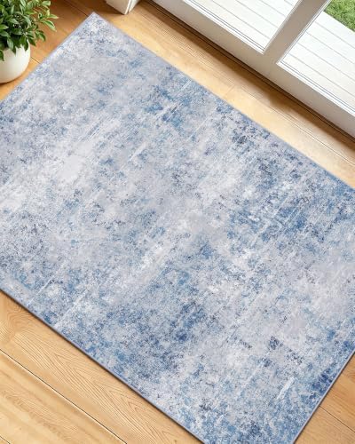 OLANLY 2x3 Washable Small Rug Non Slip Indoor Door Mat for Entryway Bedside by OLANLY