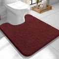 OLANLY Toilet Rugs U-Shaped 24x24, Soft Absorbent Chenille Contour Rugs by OLANLY