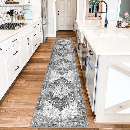 Yamaziot Washable Runner Rug, 2x10 Non-Slip Boho Hallway Kitchen Rug by Yamaziot