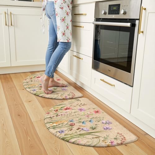 KIMODE Kitchen Mats for Floor Anti Fatigue, Cushioned Kitchen Floor Mats by StayinComfortCookwithJoy