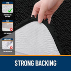 OLANLY Toilet Rugs U-Shaped 20x20, Soft Absorbent Chenille Contour Rugs - Image 6