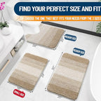 OLANLY Bathroom Runner Rug 70x20, Extra Soft Absorbent Microfiber Bath Rugs - Image 2